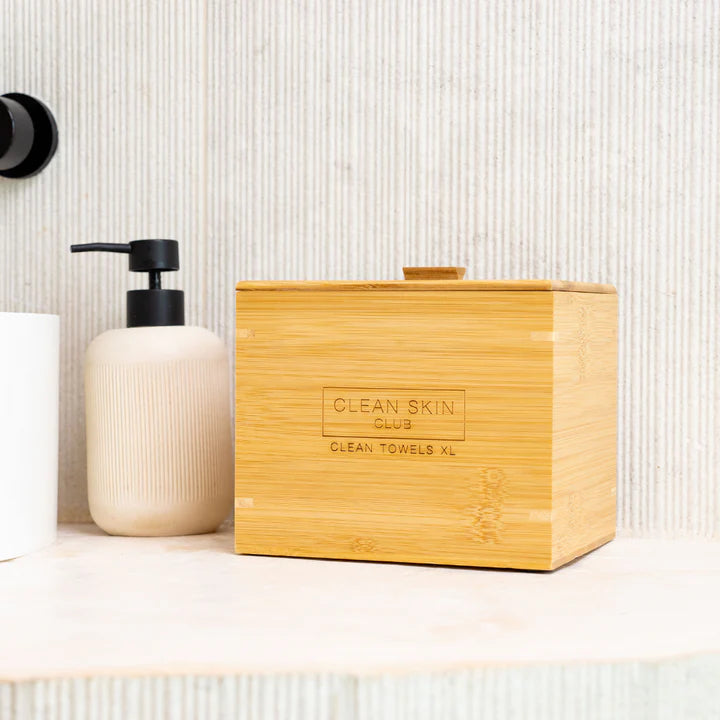 Caja bambú de lujo con tapa